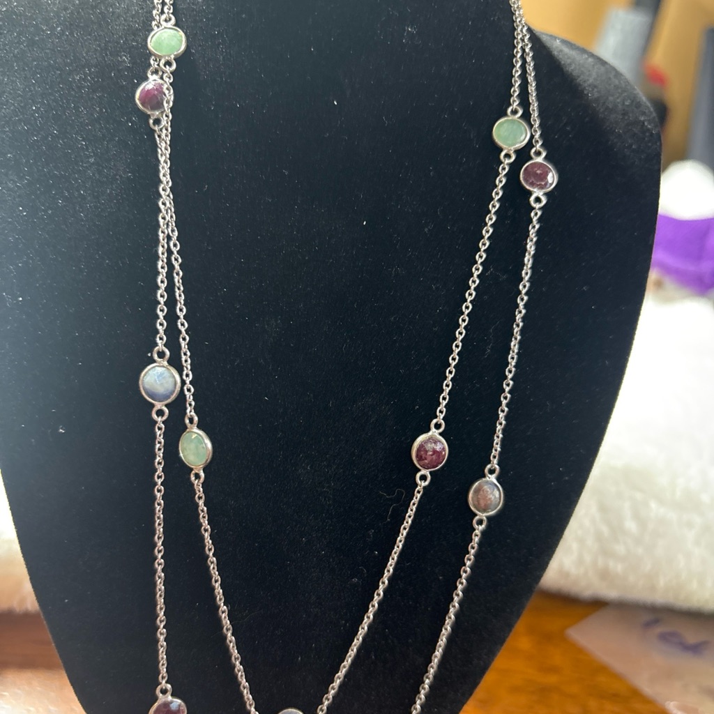 Multiple Gemstone And Silver 27$